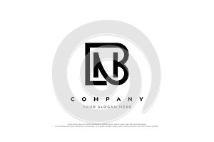 Initial Letter NB Logo or BN Monogram Logo Design