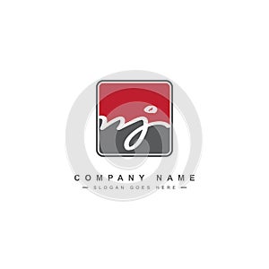 Initial Letter NJ Logo - Minimal Signature Logo