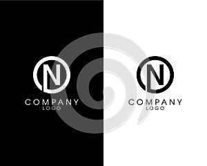 Initial letter ON, NO logotype company name design. vector logo for business and company identity