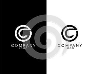 Initial letter OC, CO logotype company name design. vector logo for business and company identity