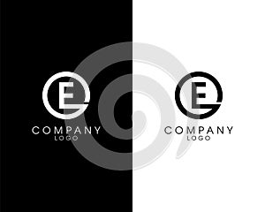 Initial letter OE, EO logotype company name design. vector logo for business and company identity