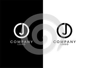 Initial letter OJ, JO logotype company name design. vector logo for business and company identity