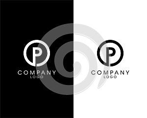 Initial letter OP, PO logotype company name design. vector logo for business and company identity