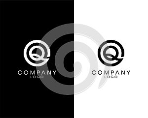 Initial letter OQ, QO logotype company name design. vector logo for business and company identity