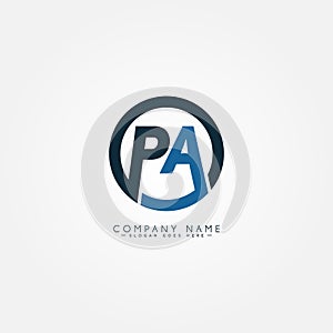 Initial Letter PA Logo - Simple Business Logo