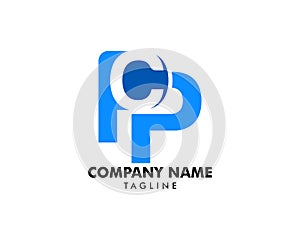 Initial Letter PCP Logo Template Design