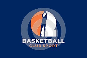 Initial letter Q basketball logo icon. basket ball logotype symbol,