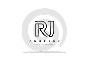 Initial Letter RJ Logo Design