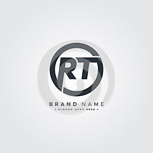 Initial Letter RT Logo - Minimal Business Logo