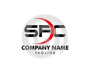 Initial Letter SFC Logo Template Design