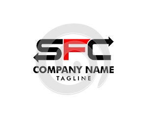 Initial Letter SFC Logo Template Design