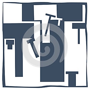 Initial letter T