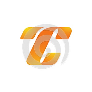 Initial letter tc logo design template photo