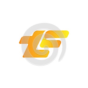 Initial letter tc logo design template photo