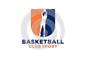 Initial letter U basketball logo icon. basket ball logotype symbol,