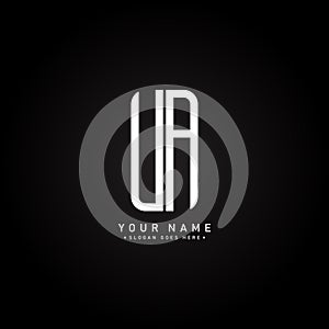 Initial Letter UA Logo - Minimal Business Logo