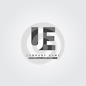 Initial Letter UE Logo - Minimal Business Logo