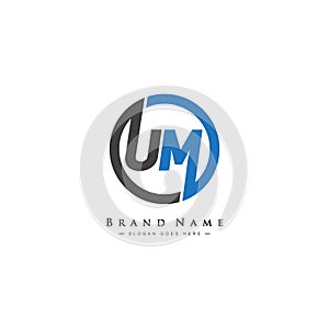 Initial Letter UM Logo - Simple Business Logo photo