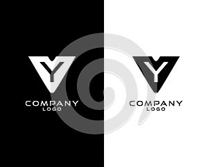 Initial Letter VY, YV abstract company Logo Template Vector photo
