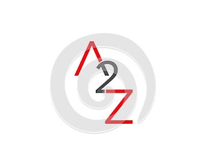 Initial Letter A2Z Design Logo