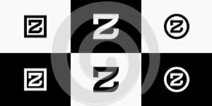 Initial letter Z logo design collection.