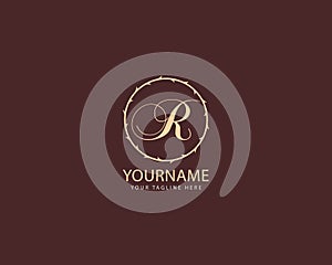 Initial Letters alphabet R logo design full vector and easy to edit and customize, compatible with almost illustrator version