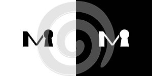 The initial M key logo design is simple and unique