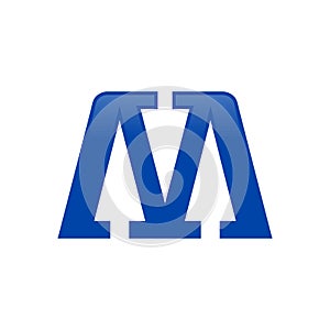 Initial M Lettermark Abstract Arrow Icon Design