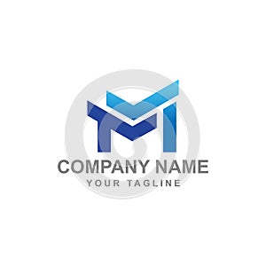 Initial Monogram Letter M Logo Design Vector Template