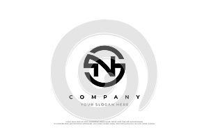 Initial NS or SN Logo Design