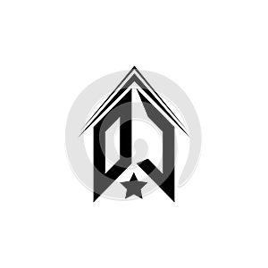 Initial OC, DC logo design with Shape style, Logo business branding photo