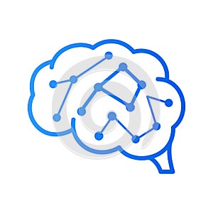 Initial P brain logo