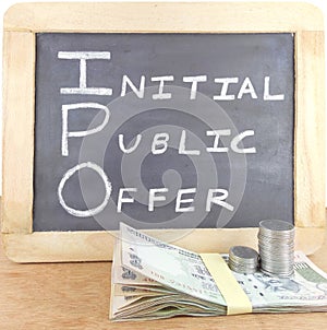 Initial Public Offer (IPO) Concept photo