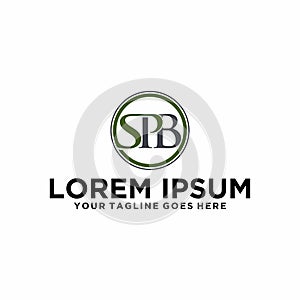 Initial SPB letters logo idea photo