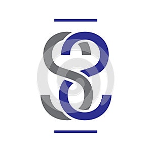 initial SS Letter logo design vector graphic concept illustrations