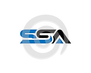 Initial SSA Logo Design Modern photo