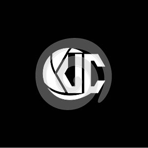 Initial UC,VC logo design Geometric and Circle style, Logo business branding