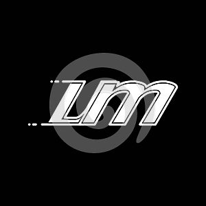 Initial UM logo design with Shape style, Logo business branding photo