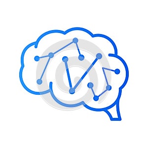 Initial V brain logo