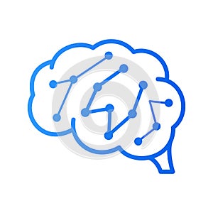 Initial W brain logo