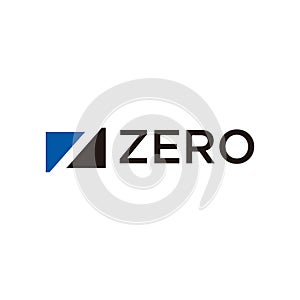 Simple initial z, zero logo design vector photo