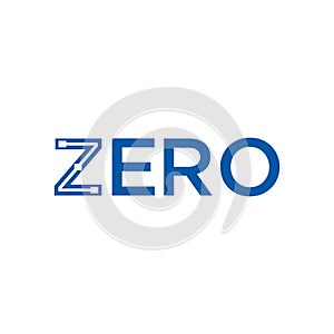 Simple initial z, zero logo design vector photo