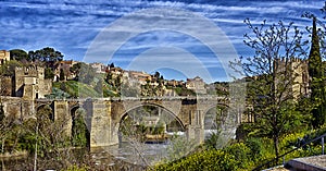Saint Martin`s bridge, Toledo, Spain photo