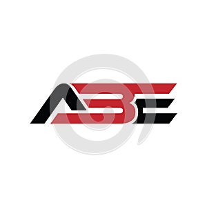 Initials ABE letters logo design. EBA or BAE gaming logo design. ABE logo template vector icon. photo