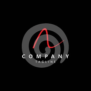 Modern and cool letter A initials logo design