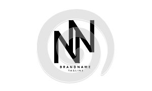 Initials Monogram logo NN