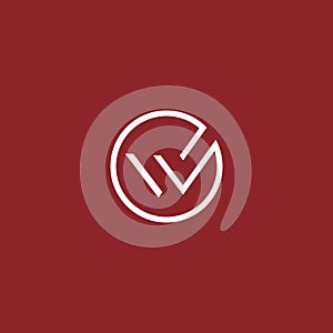 The initials W logo is simple and modern