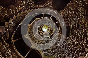 Initiation Well in Castle Quinta da Regaleira - Sintra Portugal photo