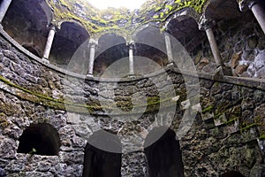 Initiation well in Quinta da Regaleira, Sintra photo