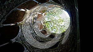 The Initiation Well at Quinta da Regaleira in Sinta, Portugal photo